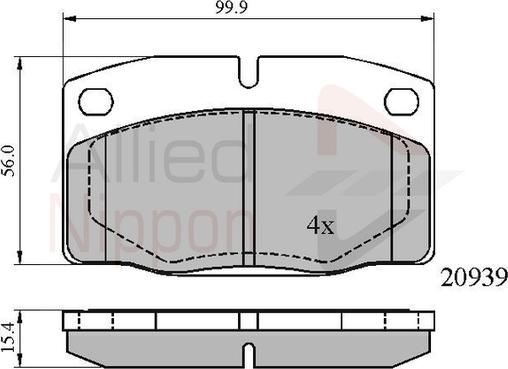 Comline ADB0135 - Тормозные колодки, дисковые, комплект unicars.by