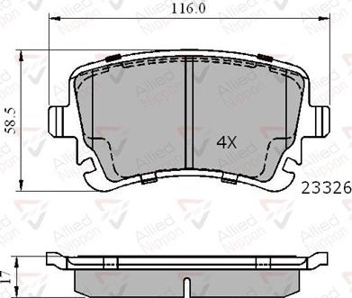 Comline ADB01313 - Тормозные колодки, дисковые, комплект unicars.by