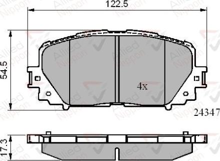 Comline ADB01767 - Тормозные колодки, дисковые, комплект unicars.by