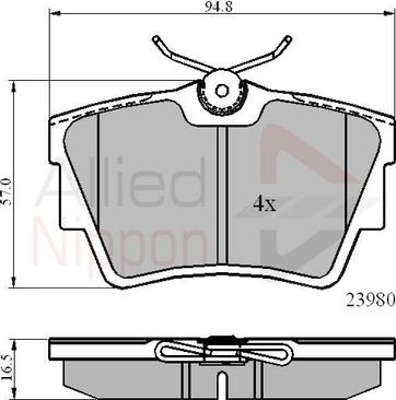 SACHS 111_0753 - Тормозные колодки, дисковые, комплект unicars.by