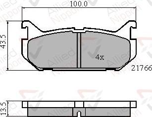 Comline ADB0327 - Тормозные колодки, дисковые, комплект unicars.by