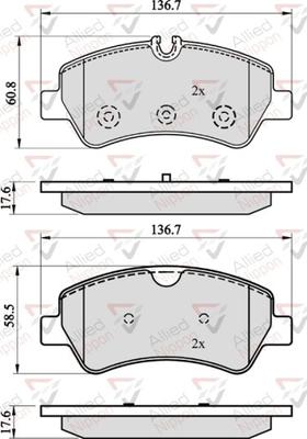 Comline ADB02143 - Тормозные колодки, дисковые, комплект unicars.by