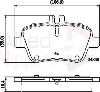 Comline ADB02209 - Тормозные колодки, дисковые, комплект unicars.by