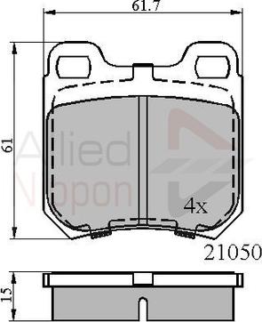 Comline ADB0741 - Тормозные колодки, дисковые, комплект unicars.by