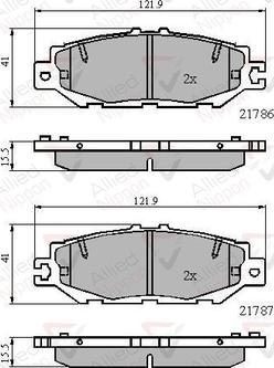 Comline ADB0788 - Тормозные колодки, дисковые, комплект unicars.by