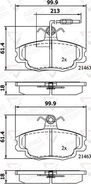 Comline ADB1133 - Тормозные колодки, дисковые, комплект unicars.by