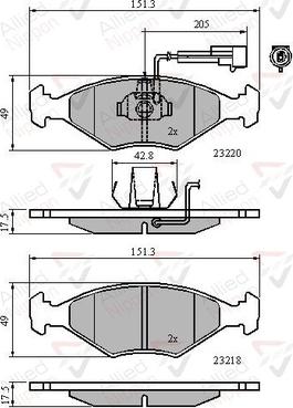 Comline ADB11295 - Тормозные колодки, дисковые, комплект unicars.by