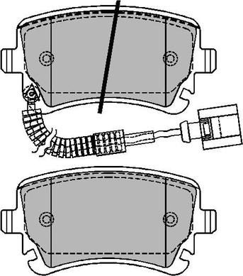 Comline ADB11754 - Тормозные колодки, дисковые, комплект unicars.by