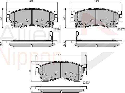 Comline ADB3941 - Тормозные колодки, дисковые, комплект unicars.by