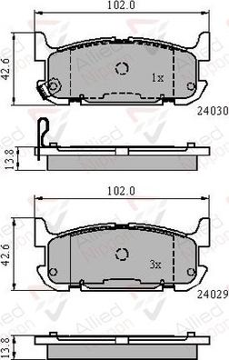 Comline ADB31521 - Тормозные колодки, дисковые, комплект unicars.by