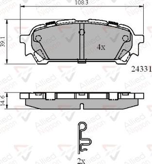 Comline ADB31775 - Тормозные колодки, дисковые, комплект unicars.by