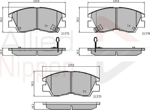 Comline ADB3295 - Тормозные колодки, дисковые, комплект unicars.by