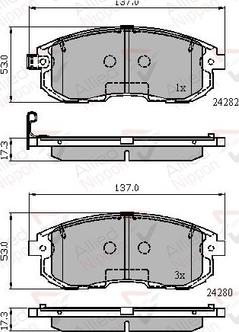 Comline ADB32025 - Тормозные колодки, дисковые, комплект unicars.by