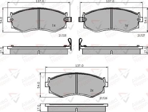 Comline ADB3286 - Тормозные колодки, дисковые, комплект unicars.by