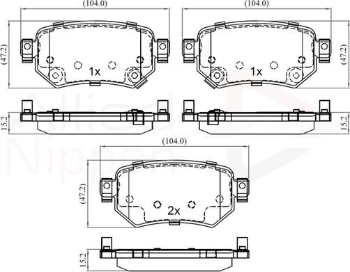 Comline ADB32386 - Тормозные колодки, дисковые, комплект unicars.by