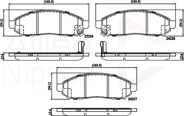 Comline ADB32336 - Тормозные колодки, дисковые, комплект unicars.by