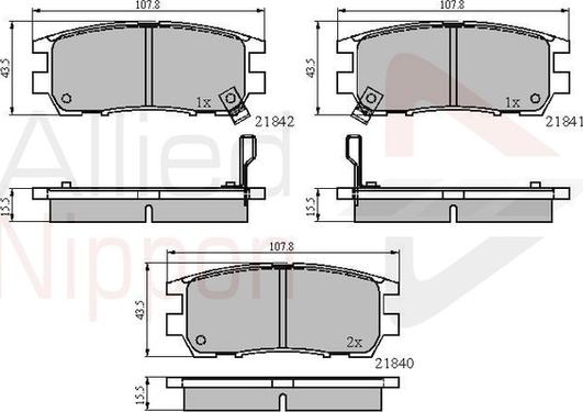 Comline ADB3233 - Тормозные колодки, дисковые, комплект unicars.by