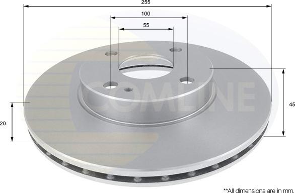 Comline ADC0432V - Тормозной диск unicars.by