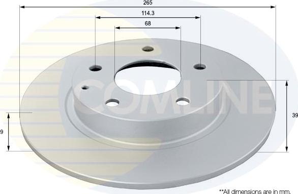 Comline ADC0477 - Тормозной диск unicars.by