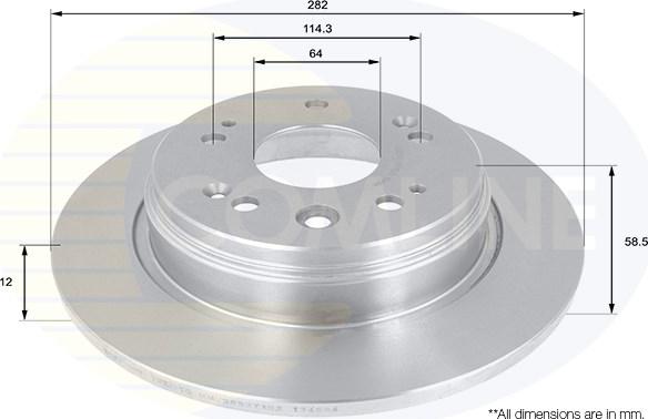 Comline ADC0545 - Тормозной диск unicars.by