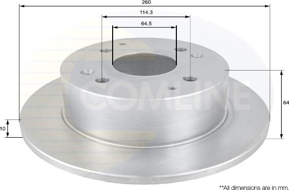 Comline ADC0536 - Тормозной диск unicars.by