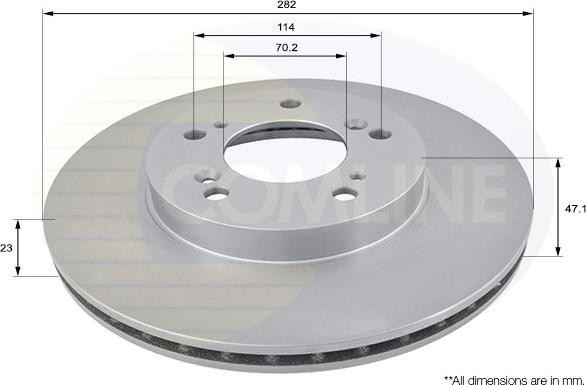 Comline ADC0531V - Тормозной диск unicars.by