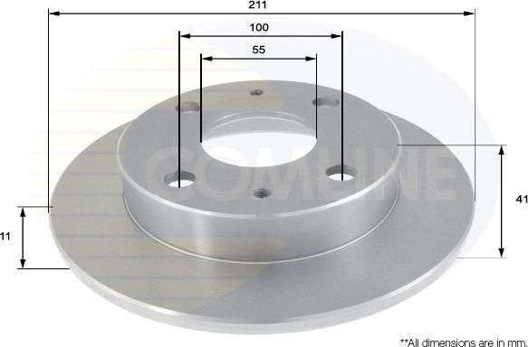 Comline ADC0615 - Тормозной диск unicars.by