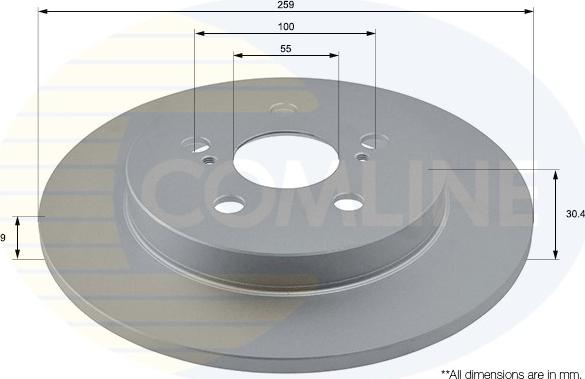 Comline ADC01149 - Тормозной диск unicars.by