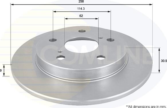 Comline ADC01145 - Тормозной диск unicars.by