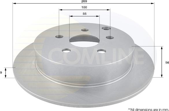 Comline ADC01103 - Тормозной диск unicars.by