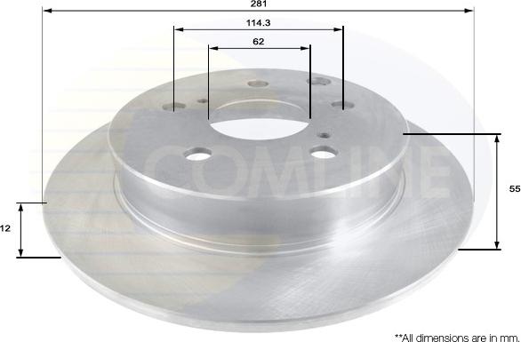 Comline ADC01137 - Тормозной диск unicars.by