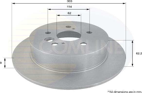 Comline ADC01121 - Тормозной диск unicars.by