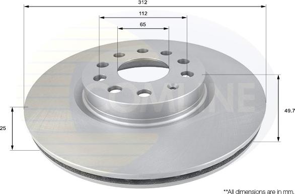 Comline ADC1449V - Тормозной диск unicars.by