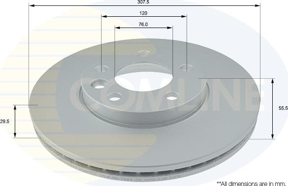 Comline ADC1451V - Тормозной диск unicars.by