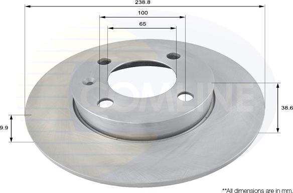 Comline ADC1401 - Тормозной диск unicars.by