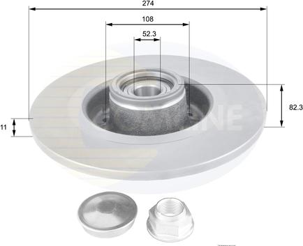 Comline ADC1560 - Тормозной диск unicars.by