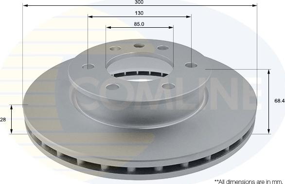 Comline ADC1640V - Тормозной диск unicars.by