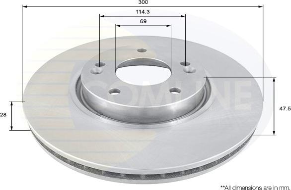 Comline ADC1092V - Тормозной диск unicars.by