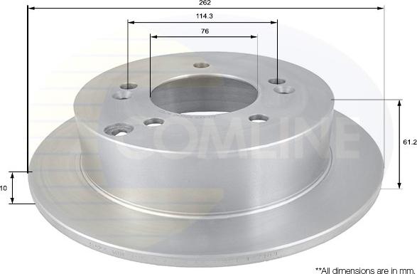 Comline ADC1066 - Тормозной диск unicars.by