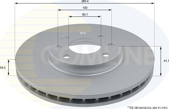 Comline ADC1112V - Тормозной диск unicars.by