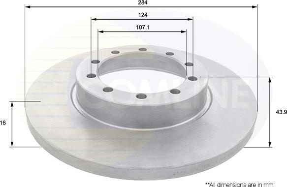 Comline ADC1253 - Тормозной диск unicars.by