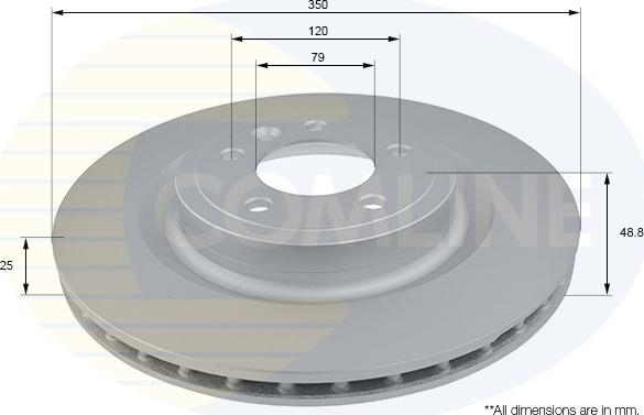 Comline ADC1282V - Тормозной диск unicars.by