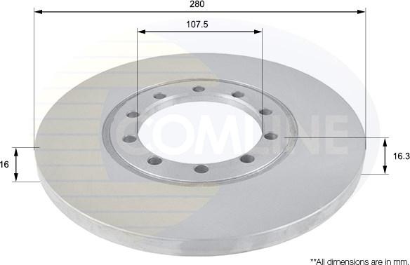 Comline ADC1233 - Тормозной диск unicars.by