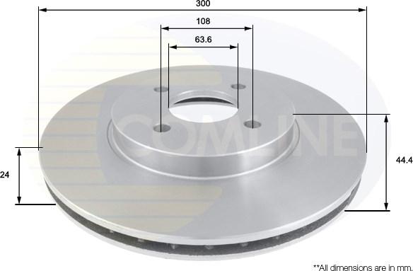 Comline ADC1220V - Тормозной диск unicars.by