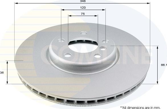 Comline ADC1791VR - Тормозной диск unicars.by