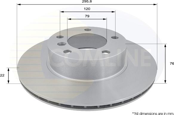 Comline ADC1705V - Тормозной диск unicars.by