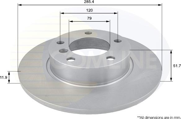 Comline ADC1701 - Тормозной диск unicars.by