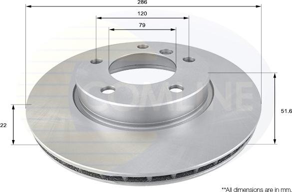 Comline ADC1702V - Тормозной диск unicars.by