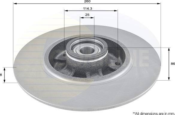 Comline ADC3015 - Тормозной диск unicars.by