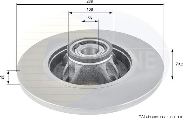 Comline ADC3011 - Тормозной диск unicars.by